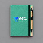 Agenda Personalizada 13x18 cm com Caneta e Bloco de Anotações