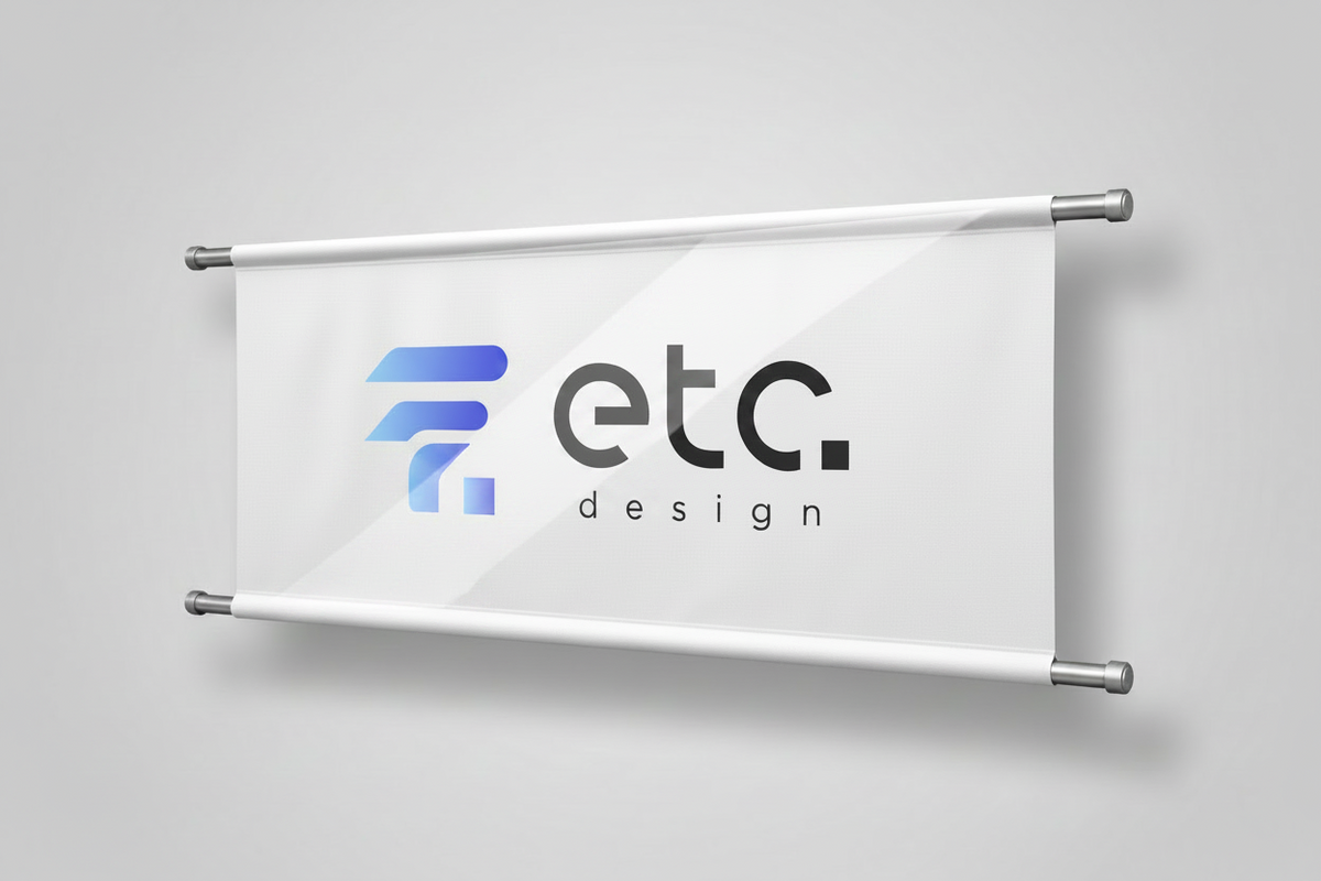 Banner brilho 440g UV com Tubete