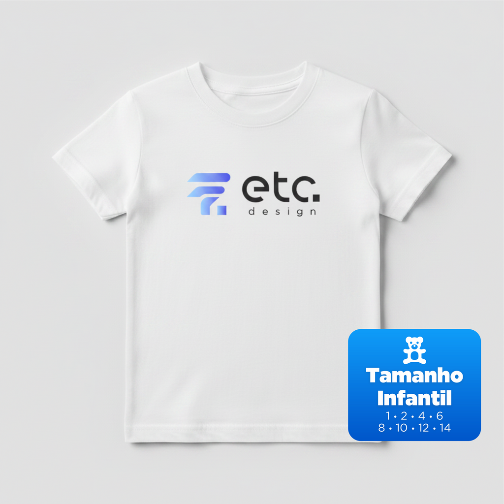 Camisa de Poliéster Infantil Personalizada