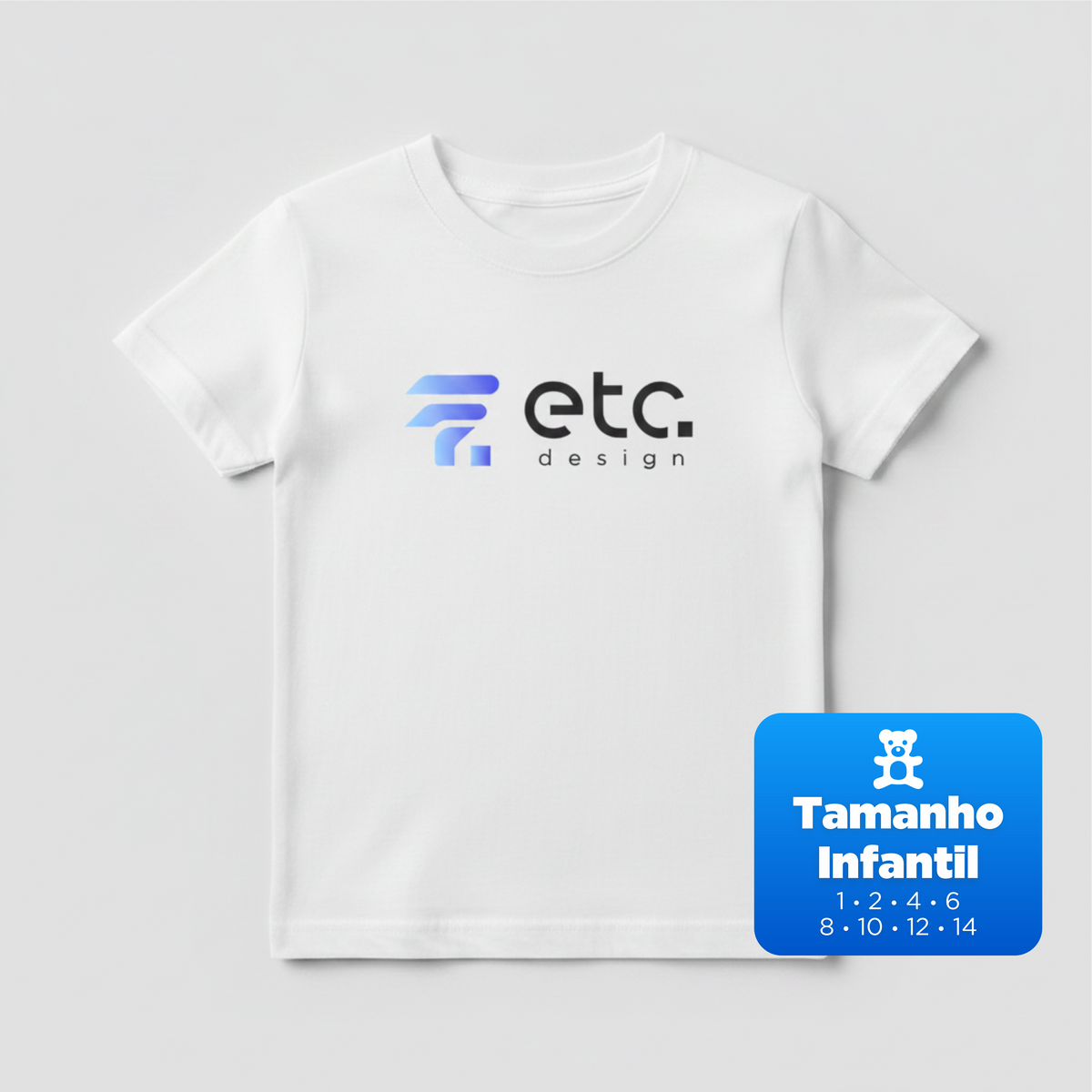 Camisa de Poliéster Infantil Personalizada